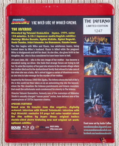 The Inferno Blu-ray back cover