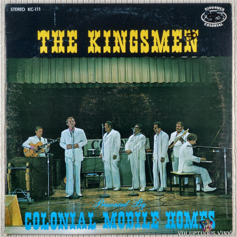 The Kingsmen ‎– Presented By Colonial Mobile Homes vinyl record front cover