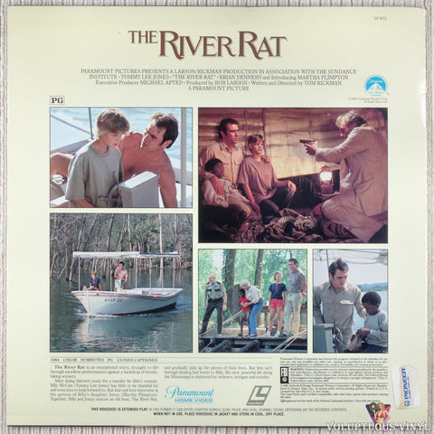 The River Rat laserdisc back cover