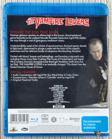 The Vampire Lovers Blu-ray back cover
