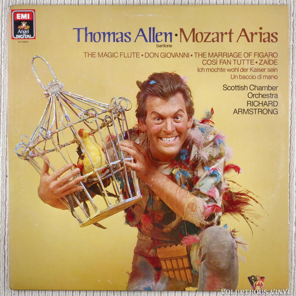 Thomas Allen, Scottish Chamber Orchestra – Mozart: Arias vinyl record front cover