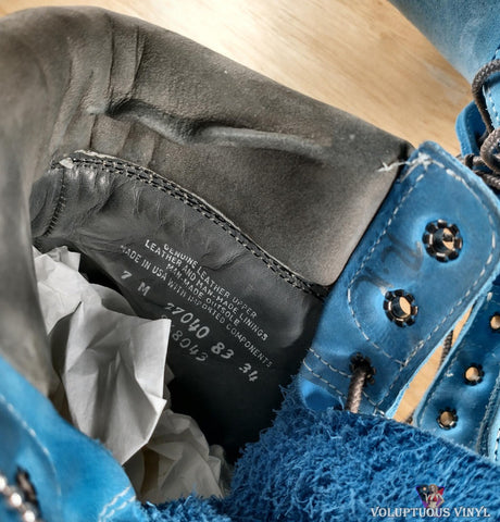 Timberland 6" Premium Ocean Blue Men's Boot Size 7M inside