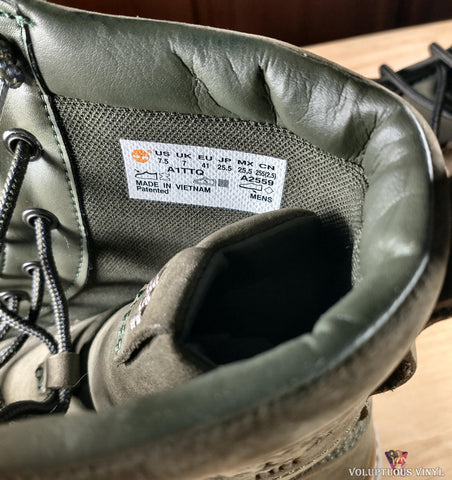 Timberland Cross Mark Utility Boot Military Green Men's Size 7.5