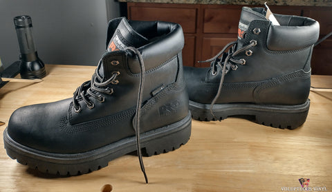 Timberland PRO Series Black Insulated Waterproof Work Boots Men's Size 7.5M