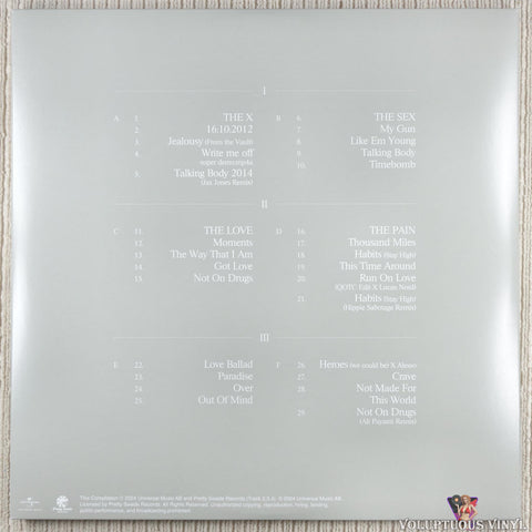 Tove Lo – Queen Of The Clouds: X vinyl record back cover