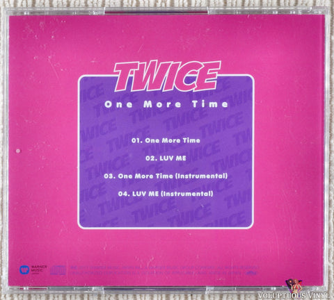 Twice – One More Time CD back cover