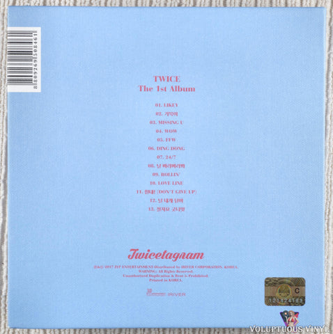 Twice – Twicetagram CD back cover