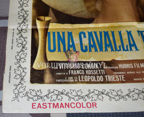 A Naked Mare (1972) - Italian 2F Poster bottom left corner