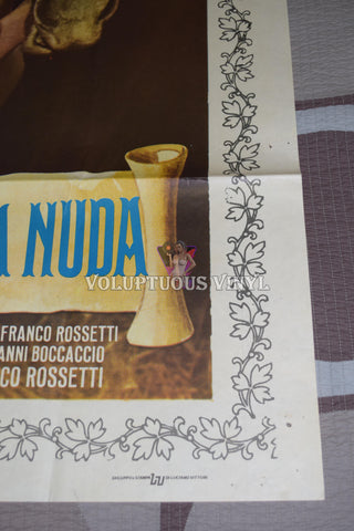 A Naked Mare (1972) - Italian 2F Poster bottom right corner