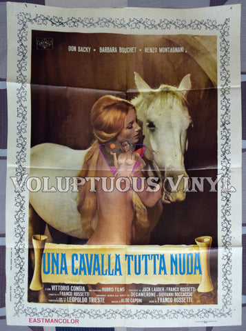 A Naked Mare (1972) - Italian 2F - A Nude Barbara Bouchet With A White Horse