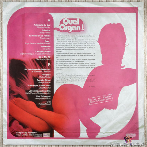 Various ‎– Quel Organ! vinyl record back cover