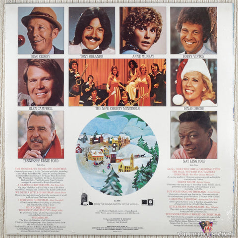 Various – The Wonderful World Of Christmas vinyl record back cover