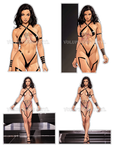Venus de Vinyl: Kayla V ~ Deluxe Die Cut, Vinyl Sticker Set