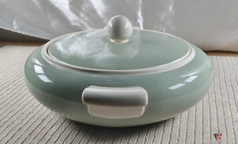 Villeroy & Boch ~ Green & Cream ~ Mid Century Ceramic Tureen