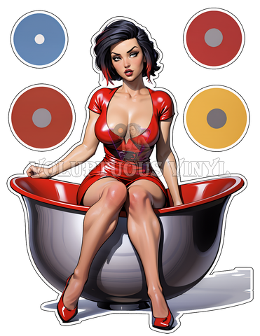 Vixen: Mid-Century Muse ~ Deluxe Die Cut, Vinyl Sticker