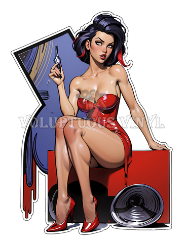 Vixen: Mid-Century Muse ~ Deluxe Die Cut, Vinyl Sticker