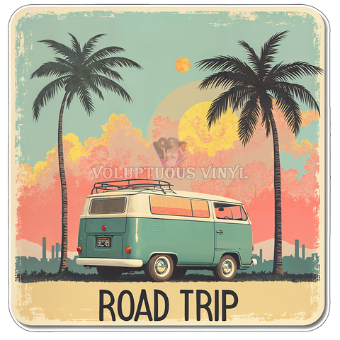 Road Trip ~ Deluxe Die Cut, Vinyl Sticker