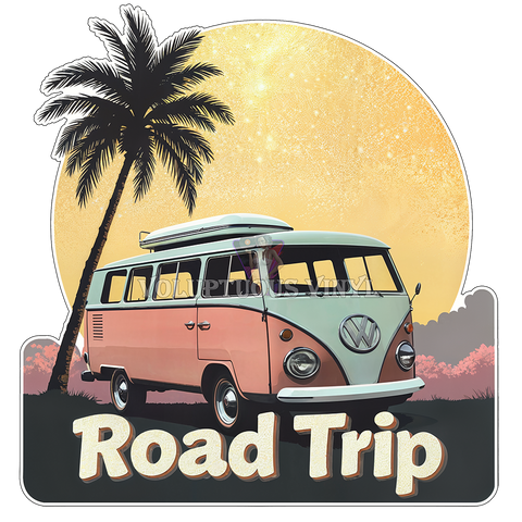 Road Trip ~ Deluxe Die Cut, Vinyl Sticker