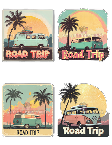 Road Trip ~ Deluxe Die Cut, Vinyl Sticker Set