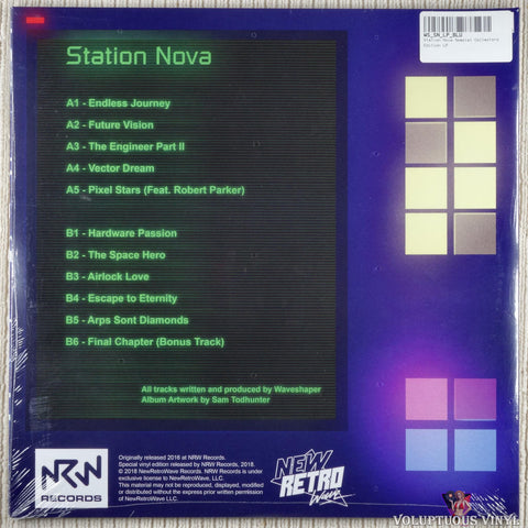 Waveshaper – Station Nova vinyl record back cover