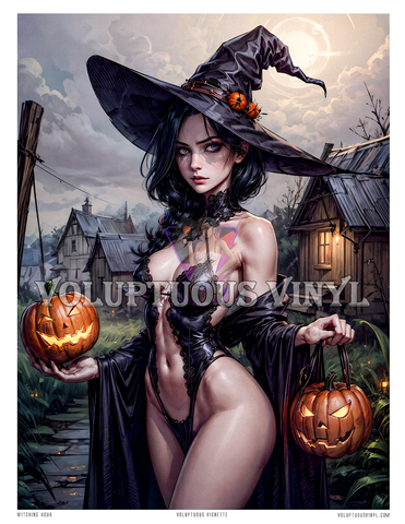Witching Hour ~ Art Print ~ Trick Or Treat?