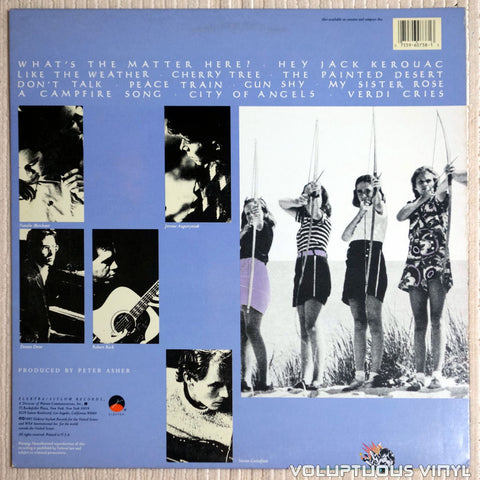 10,000 Maniacs ‎– In My Tribe - Vinyl Record - Back Cover