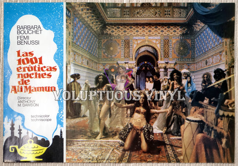 1001 Nights Of Pleasure [Las 1001 eróticas noches de Ali Mamun] (1979) - Spainish Lobby Card - Harem