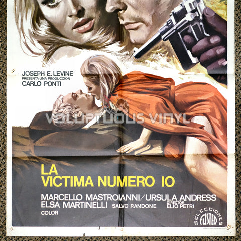 The 10th Victim 1975 Spanish 1 Sheet Movie Poster Bottom Half