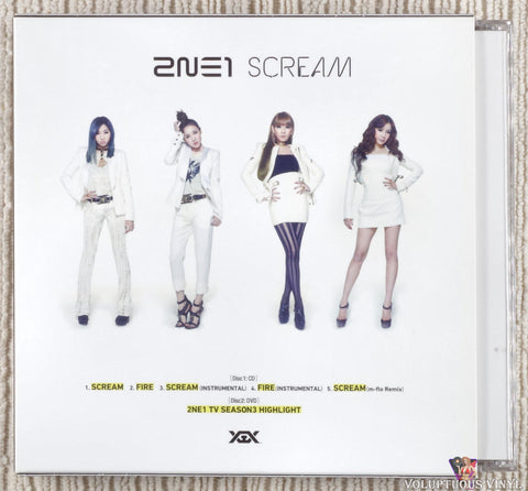2NE1 – Scream CD/DVD back cover