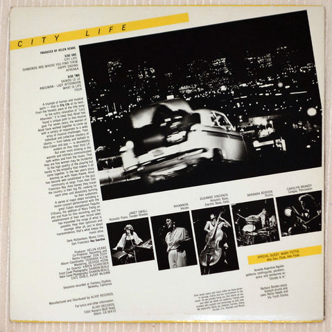 Alive! – City Life vinyl record back cover