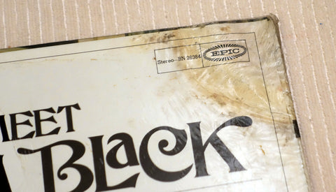Anna Black ‎– Meet Anna Black vinyl record back cover top right corner