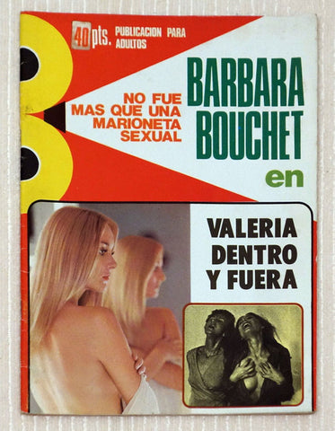 Barbara Bouchet En Valeria Dentro Y Fuera (1970's) Spanish Magazine