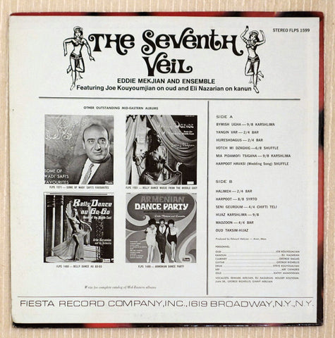 Eddie Mekjian And Ensemble ‎– The Seventh Veil vinyl record back cover