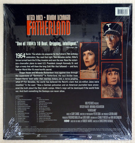 Fatherland - Laserdisc - Back Cover