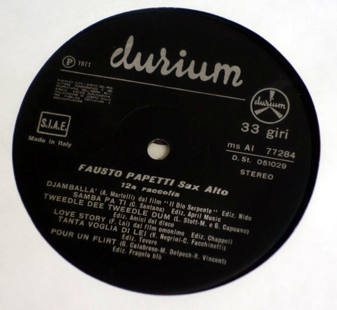 Fausto Papetti ‎– 12a Raccolta - Vinyl Record
