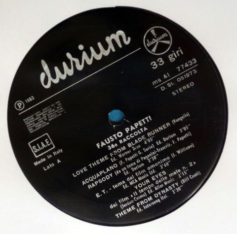 Fausto Papetti ‎– 36a Raccolta - Vinyl Record - Label