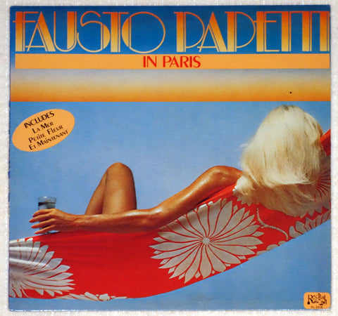 Fausto Papetti – Fausto Papetti In Paris vinyl record front cover