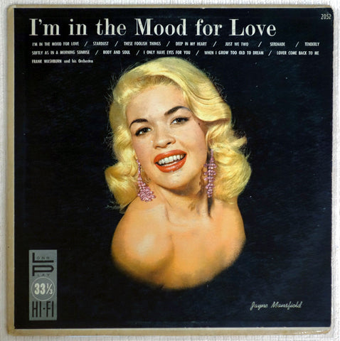 Frank Washburn And His Orchestra – I'm In The Mood For Love vinyl record front cover