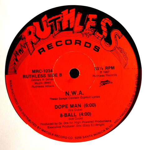 NWA Panic Zone EP Ruthless Records vinyl record Side B