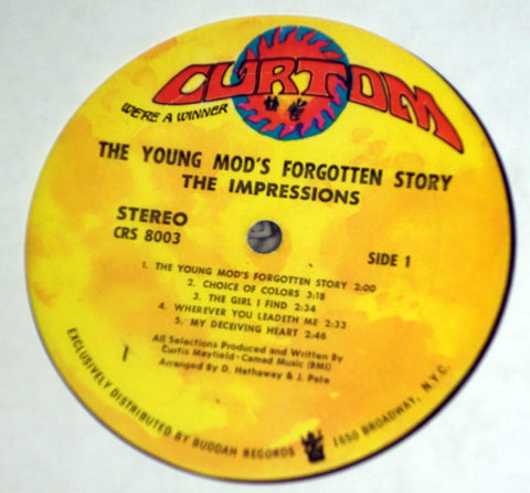 Impressions ‎– The Young Mods Forgotten Story - Vinyl Record - Label