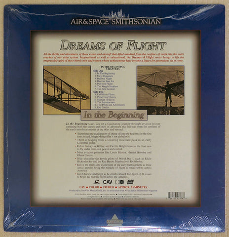 Dreams of Flight Series: In The Beginning - Laserdisc - Back Cover