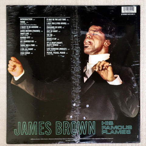James Brown – Live At The Apollo vinyl record back cover