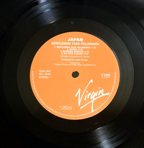 Japan ‎– Gentlemen Take Polaroids vinyl record