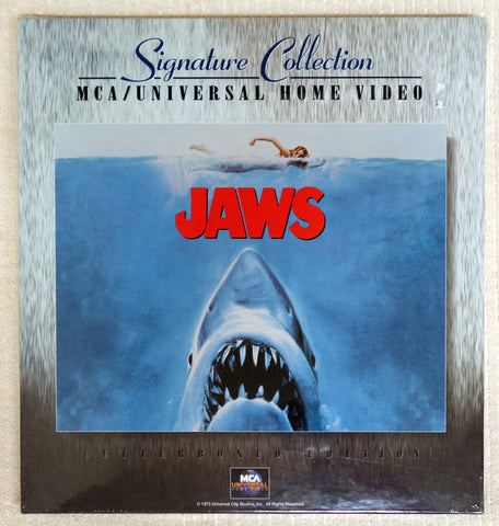 Jaws Signature Collection laserdisc box set front cover.
