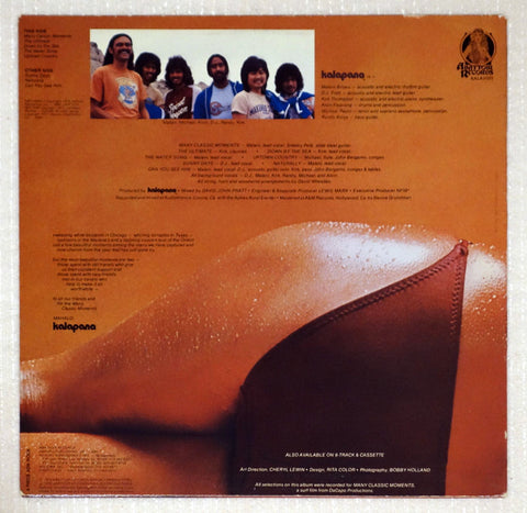 Kalapana – Many Classic Moments vinyl record back cover