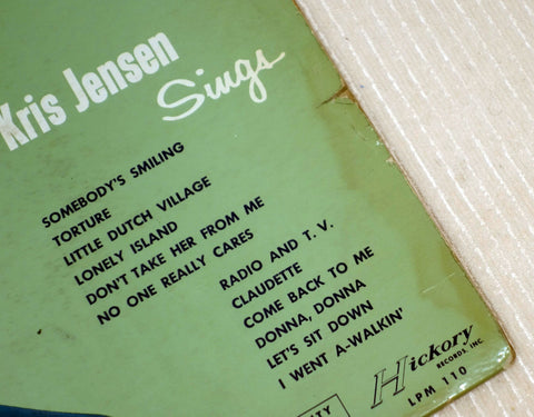 Kris Jensen – Torture vinyl record front cover bottom right corner