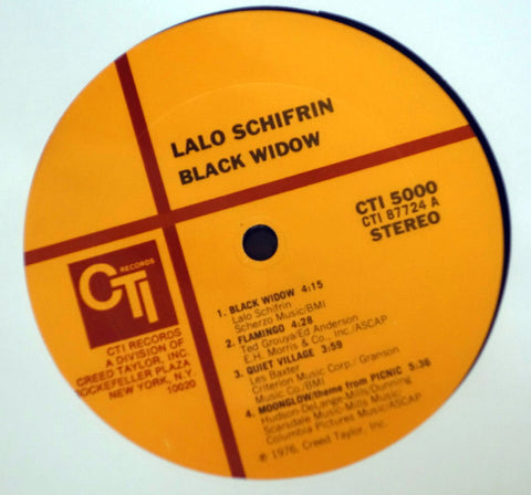 Lalo Schifrin ‎– Black Widow - Vinyl Record - Label