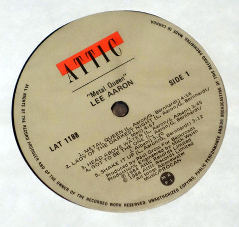Lee Aaron ‎– Metal Queen vinyl record