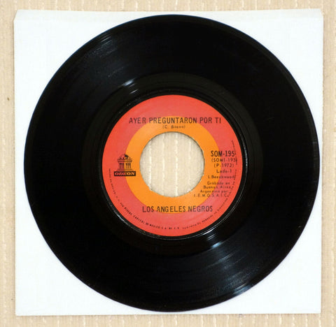 Los Angeles Negros – Ayer Preguntaron Por Ti / A Tu Recuerdo (1972) 7" Single, Mexican Press