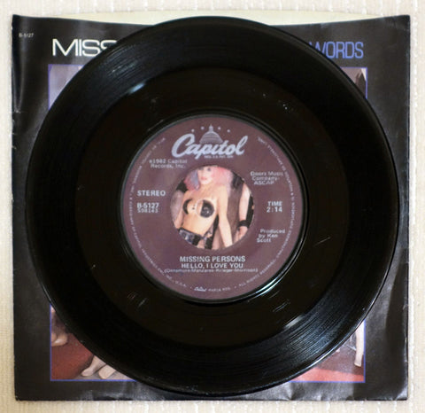 Missing Persons ‎– Words vinyl record